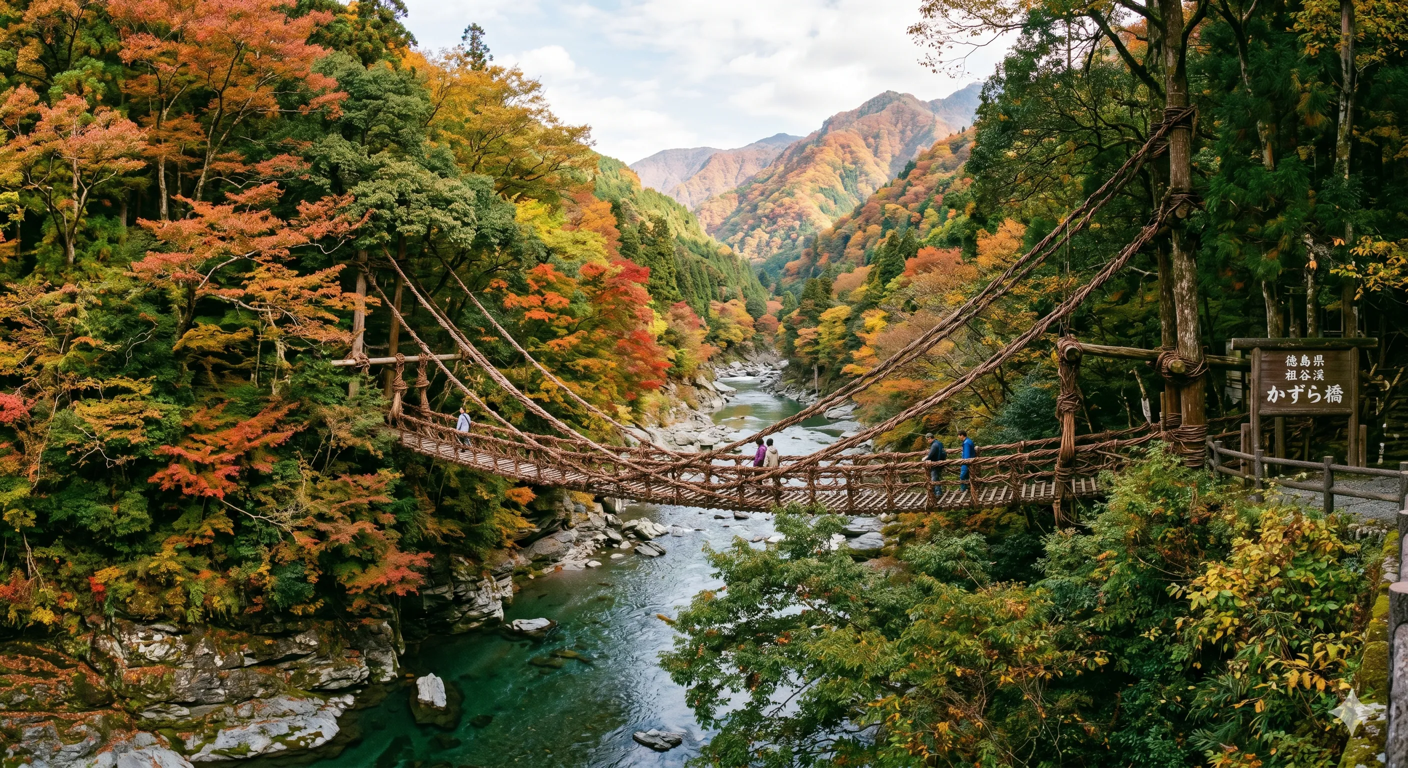 徳島県・祖谷渓と「かずら橋」